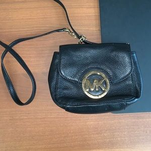 Authentic Michael Kors black crossbody purse